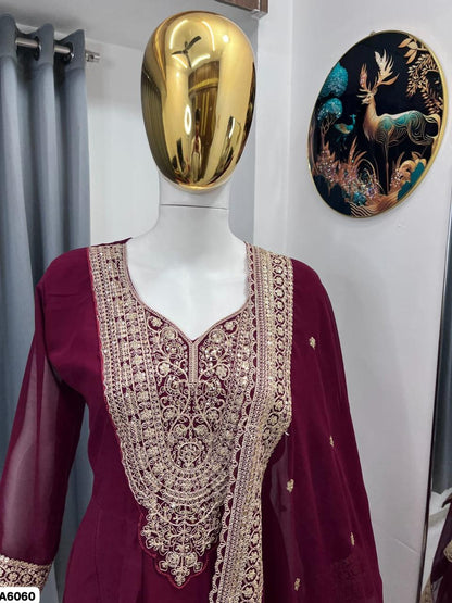 Geogrette Anarkali Suit Set