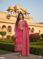 Pink A-line Suit Set