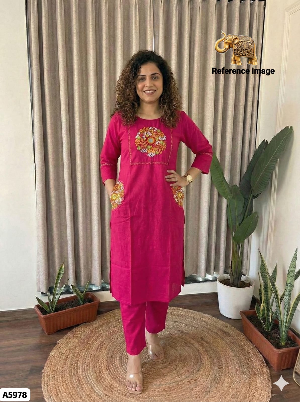 Cotton Kurta and Pant Set