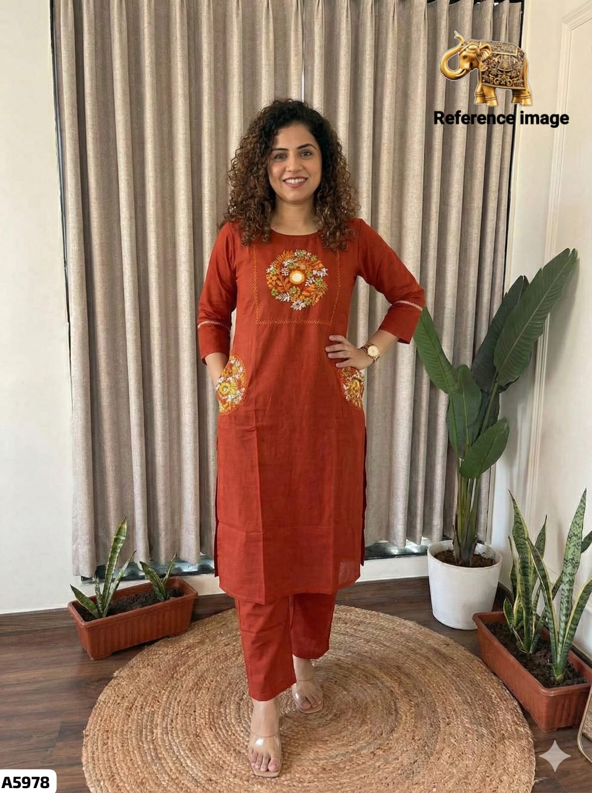 Cotton Kurta and Pant Set