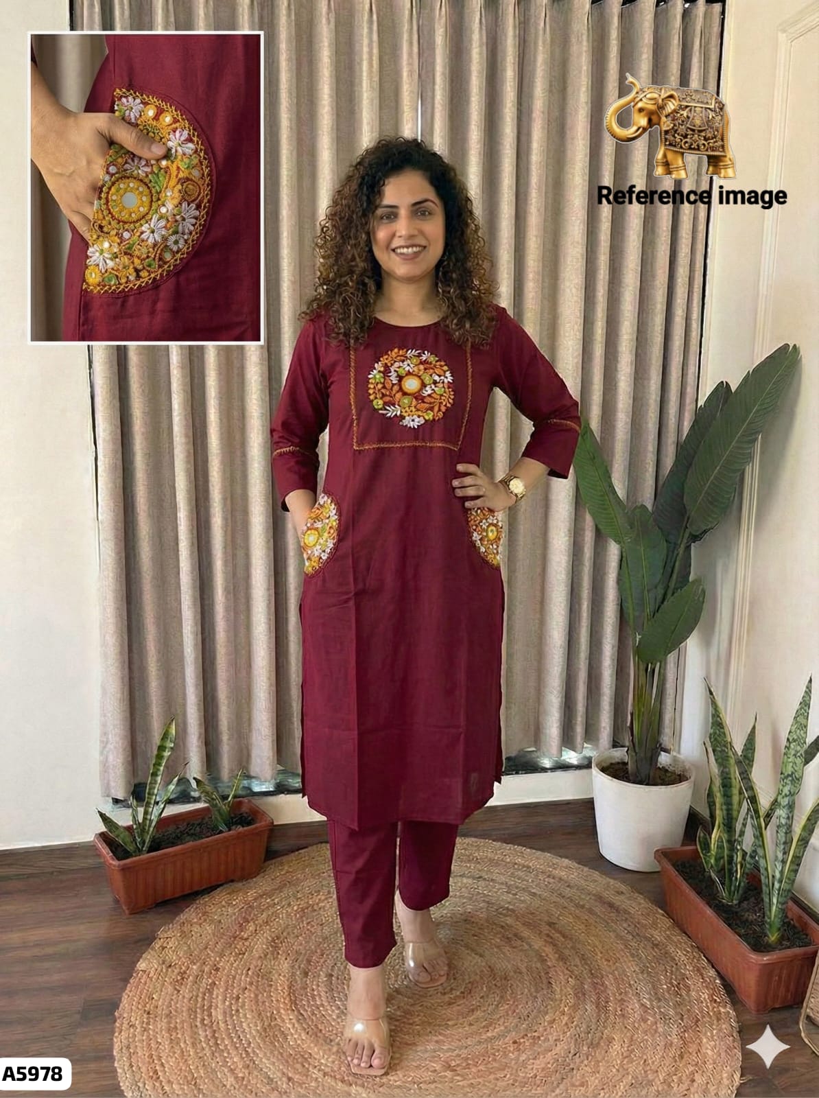 Cotton Kurta and Pant Set