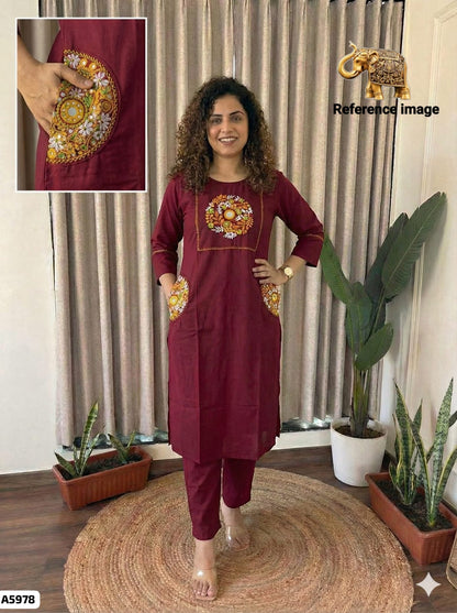 Cotton Kurta and Pant Set