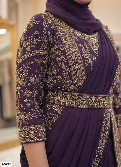 Ready-to-wear Saree with Jacket