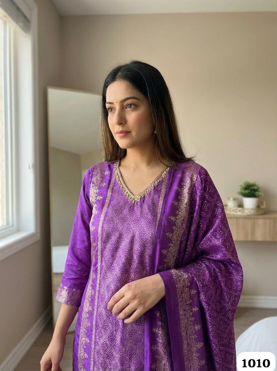 Royal Glow Silk 3-Piece Set