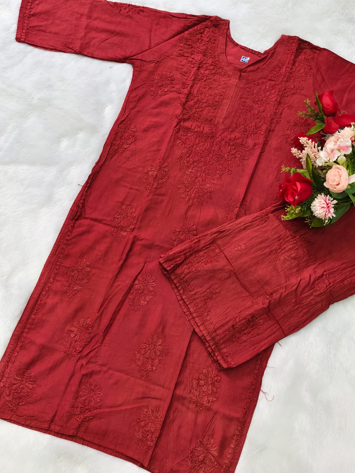 Kurta and Pant Chikankari Set