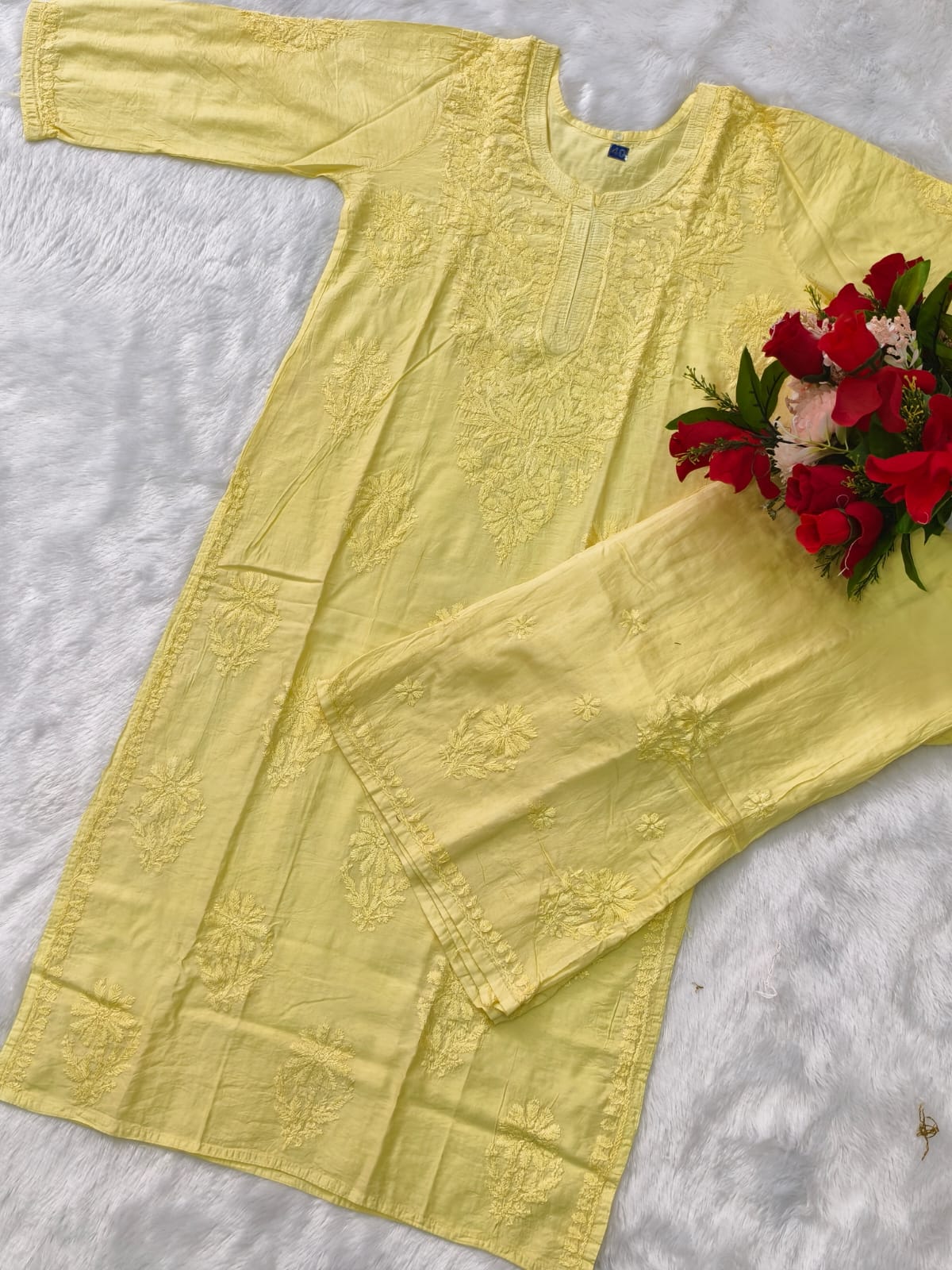 Kurta and Pant Chikankari Set
