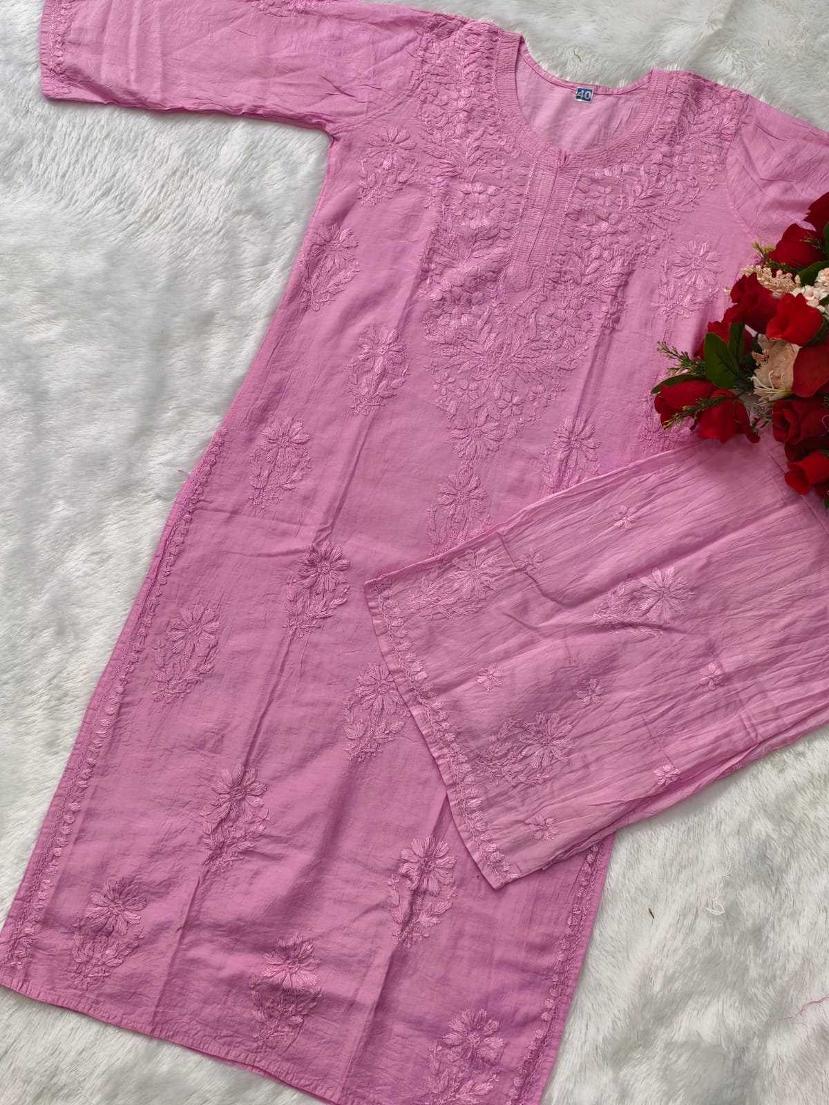 Kurta and Pant Chikankari Set