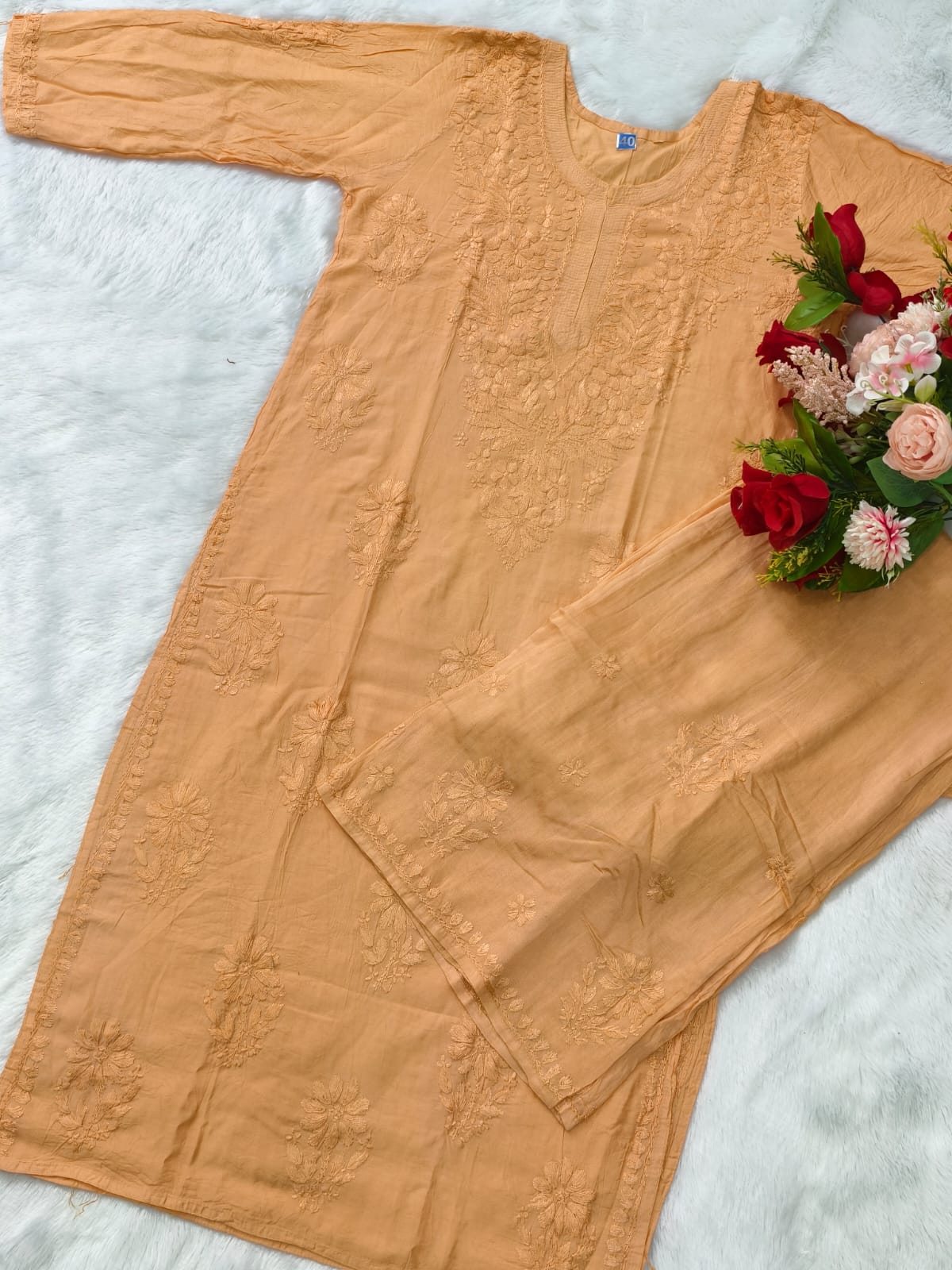 Kurta and Pant Chikankari Set