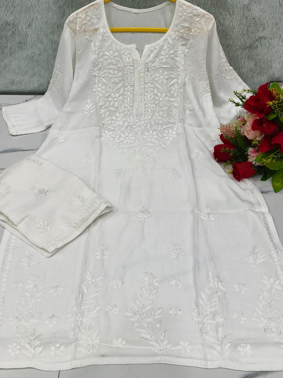 Soft Modal Chikankari Kurta and Pant set