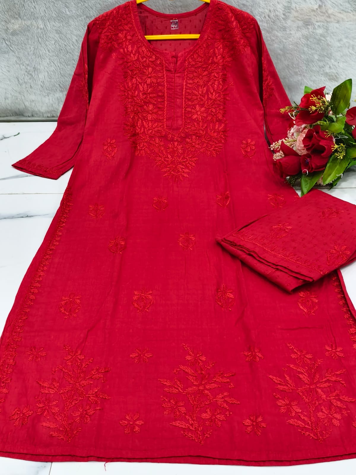 Dobby Cotton Kurta Pant set