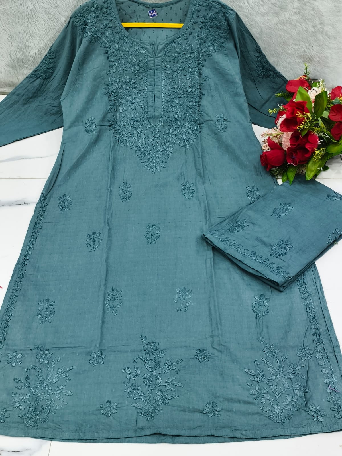 Dobby Cotton Kurta Pant set