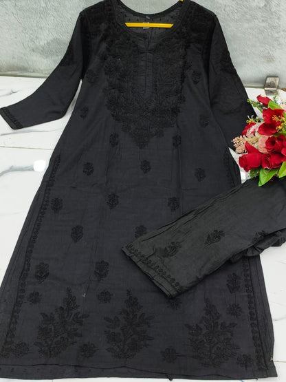 Dobby Cotton Kurta Pant set