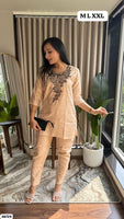 Embroidered Cotton Coord Set