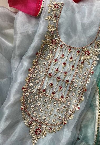 Organza Zardogi handwork