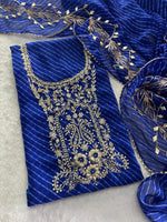 Georgette heavy Zardoz work kurta Georgette heavy gotta work duppata
