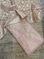 Banarasi kota silk heavy jardoz work kurta with banrasi silk kota duppata
